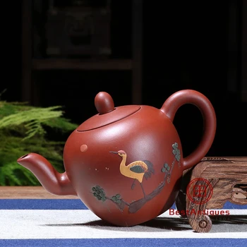 

Yixing Zisha Teapot Purple Clay Teapots Handmade Meirenjuan 200cc