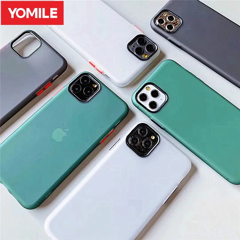 Цветной матовый чехол для телефона iphone 11 Pro Max 6 6S 7 8 Plus X XR XS MAX утолщенный