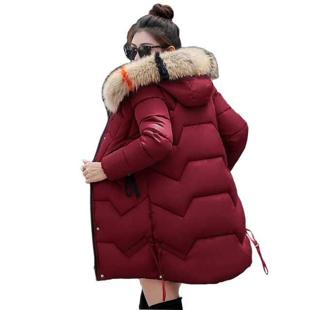 Hooded Winter Down Coat Jacket Thick Slim Casaco Feminino Abrigos Mujer Invierno 2018 Wadded Parkas Outerwear _ - AliExpress Mobile