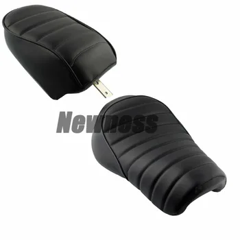 

Black Motorcycle Artificial Leather Rear Passenger Pad Pillion Seat For Harley Sportster Iron XL883N 2016-Up