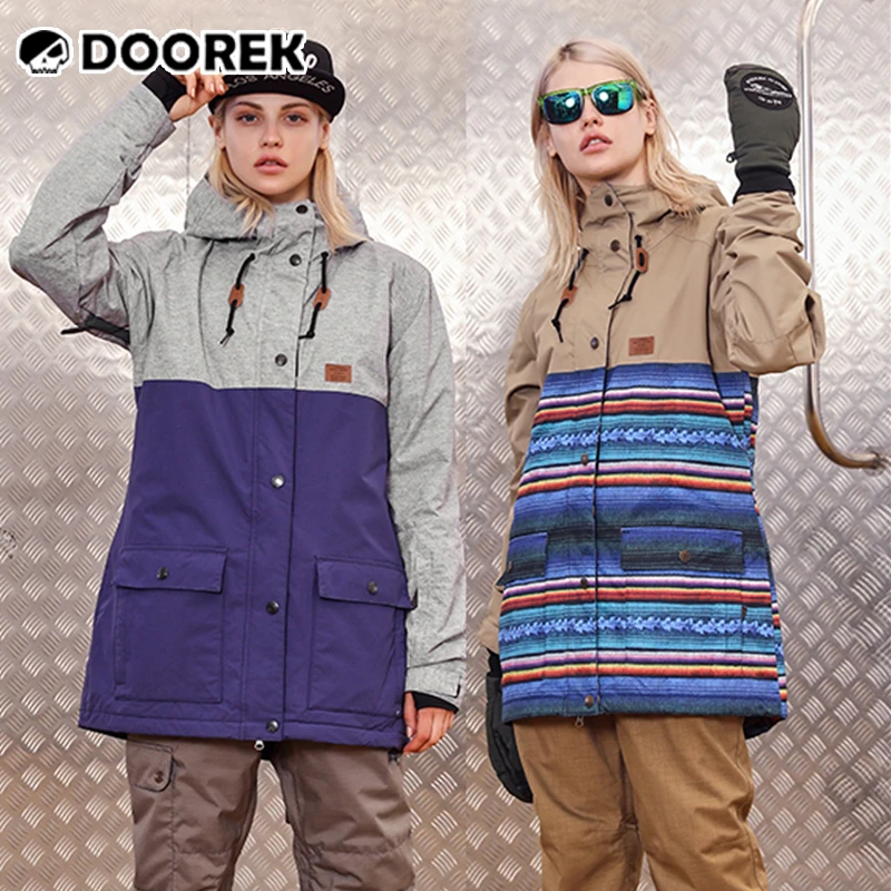 Marco Polo Alojamiento Credencial Doorek traje de esquí de algodón para mujer, chaqueta de esquí impermeable  y cálida, de una sola tabla y doble tabla, versión ajustada|Chaquetas de  esquiar| - AliExpress