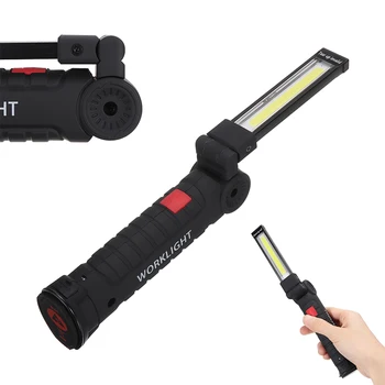 

New COB LED Magnetic Worklight Flashlights Magnetic Inspection Lamp Adjustable Focus Torches Flexible Brightness Mode Waterproof