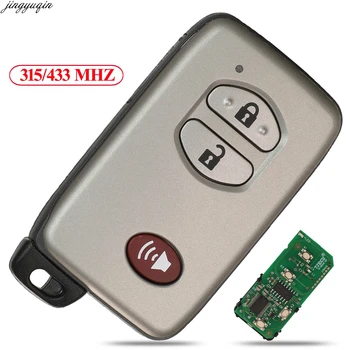 

Jingyuqin Remote Car Key ASK 315/433MHz For Toyota Prado Landcruiser F433 A433 Camry Crown 0140 3370 5290 3 BTN Keyless-Go Entry