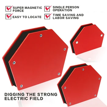 

1pcs Magnetic Welding Holder Multi-angle Strong Arrow Welding Fixture Corner Positioner Soldering Locator Electric Welding Tools