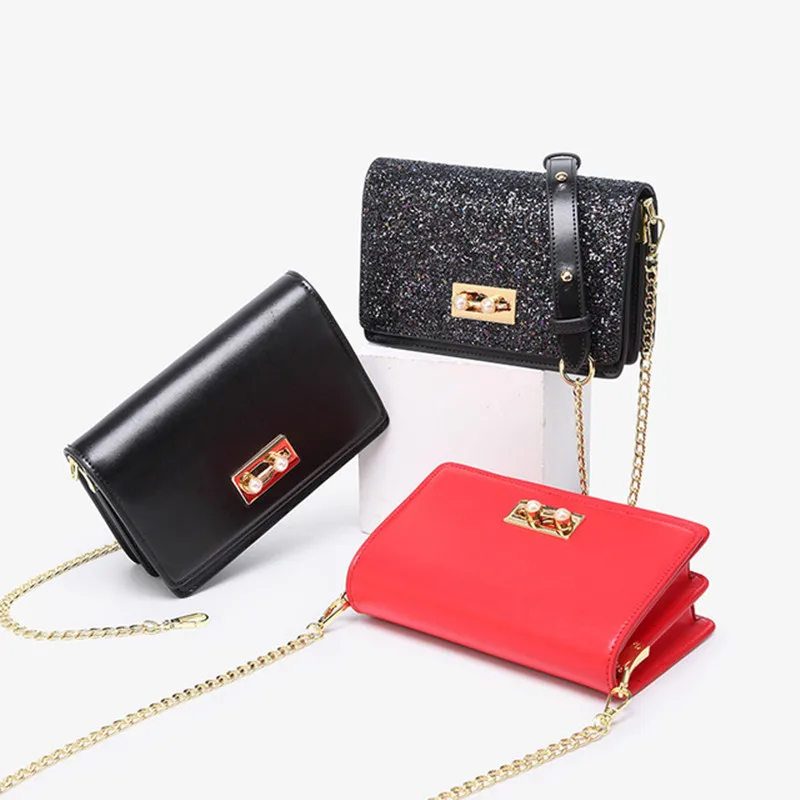 2019 diaper bags new women's backpack pearl lock single shoulder Messenger bag fashion wild tide ch