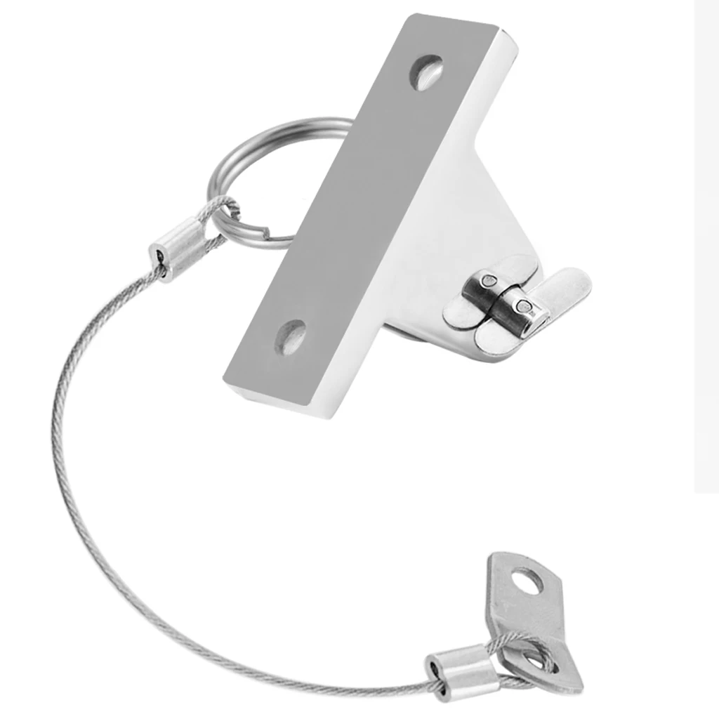 Boat Bimini Top Deck Hinge & Lanyard Quick Release Pin - 316 StainlessSteel