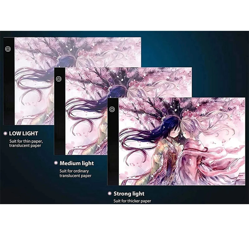 Elice A2 A3 A4 A5 ultra thin LED Drawing Digital Graphics Pad USB LED Light pad drawing tablet Electronic Art Painting - Image 2