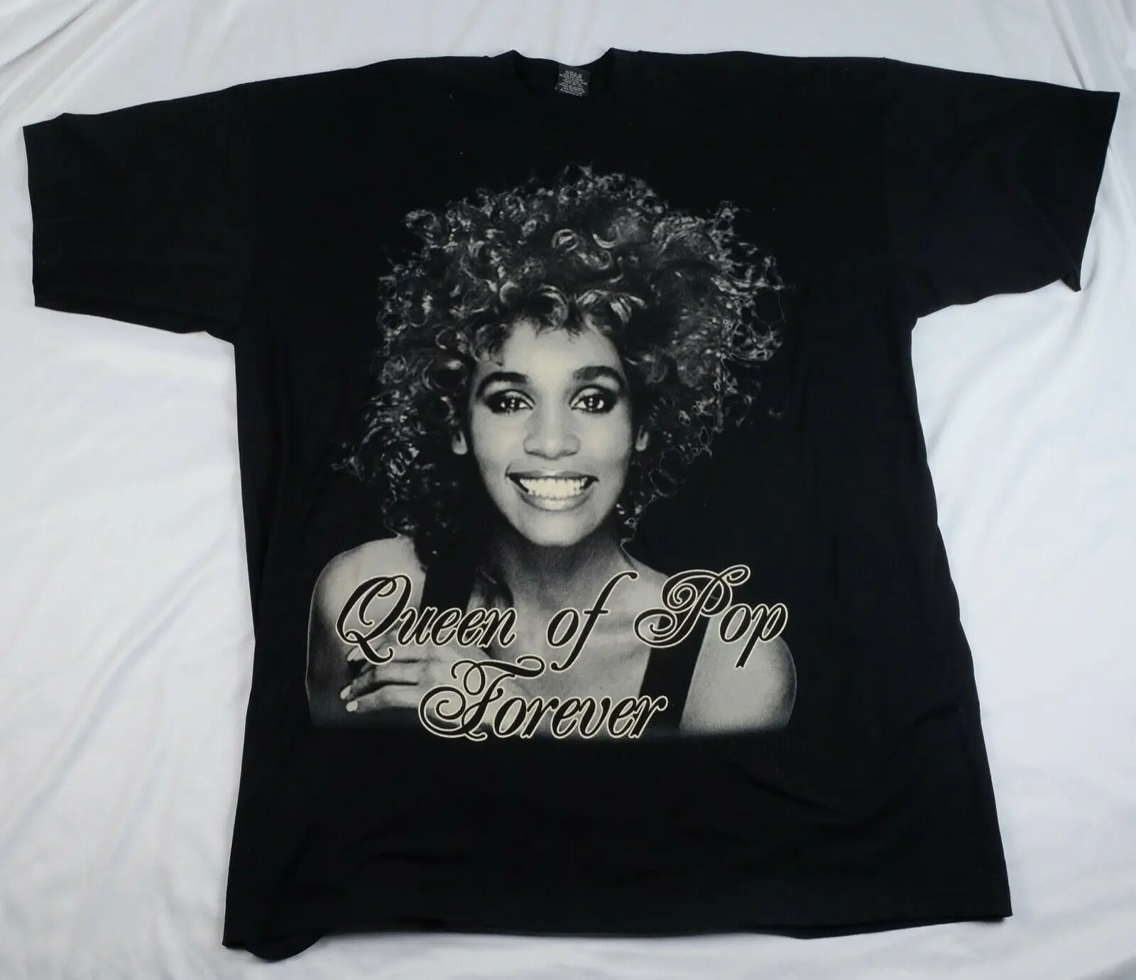 Whitney Houston queen Of Pop Forever 2012 Футболка Sz 3xl черная двухсторонняя футболка с короткими