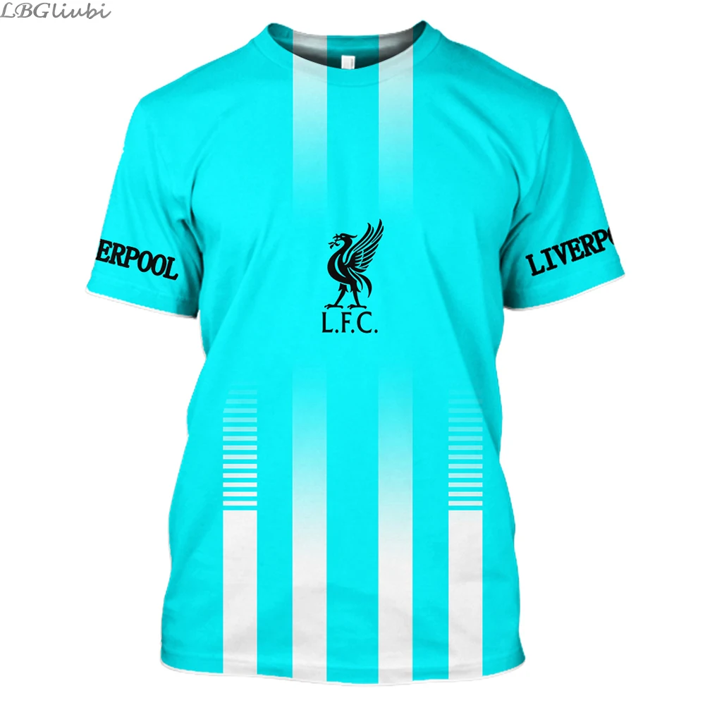 

2019NEW Liverpool 3D printing T-shirt men and women football T-shirt fashion casual short-sleeved 3D printing fans short sleeve