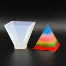 1 шт. силиконовая форма для мыла Пирамида Создание украшений из каучука эпоксидная смола подвеска для изготовления DIY инструмент