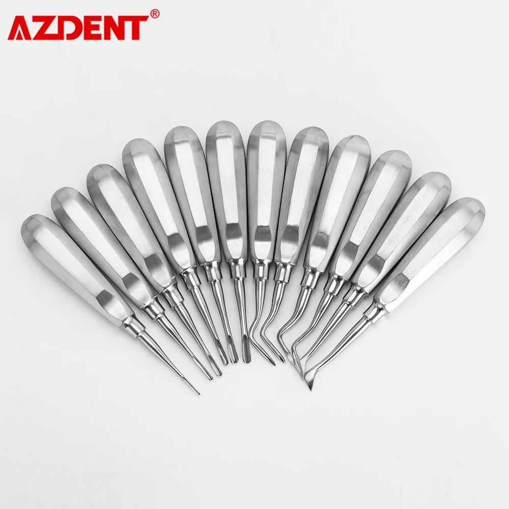 12PCS/SET Dental Stainless Elevator Minimally Dental Extraction Minimally Invasive