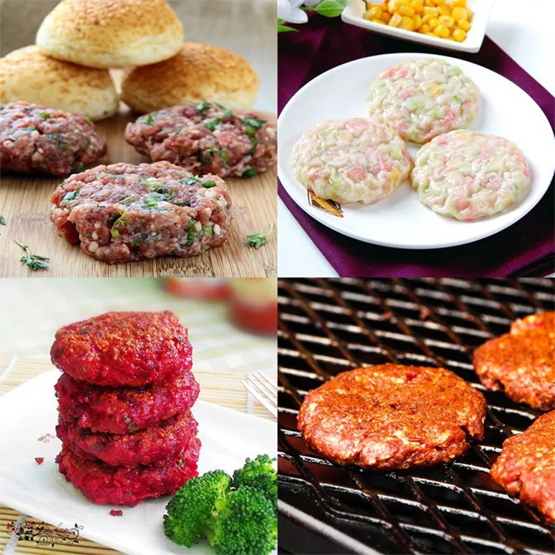 Новая антипригарная круглая форма гамбургера пресс для мяса гриль для говядины пресс для бургеров форма для дома алюминиевая форма кухонные инструменты