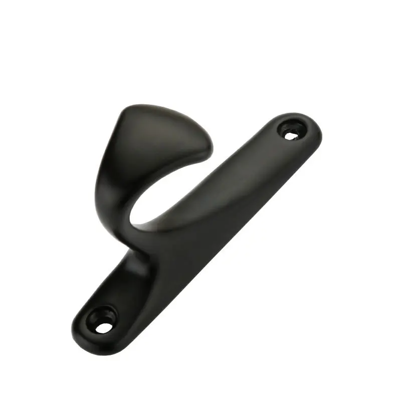 

5PCS Black Clothes Hanging hooks Wall Mounted Hat Coat Towel hooks Hanger with Screws