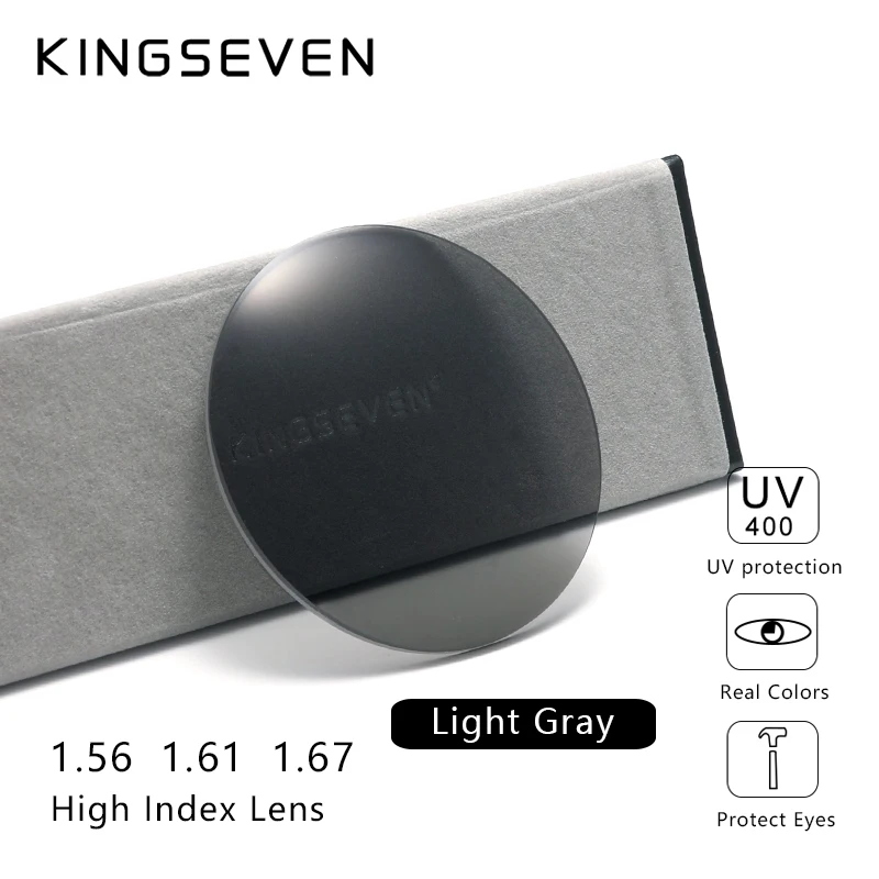 KINGSEVEN Prescription Series Blue Mirror Lens 1.56 1.61 1.67 CR-39 Resin Aspheric Glasses Lenses Myopia Presbyopia Optical Lens