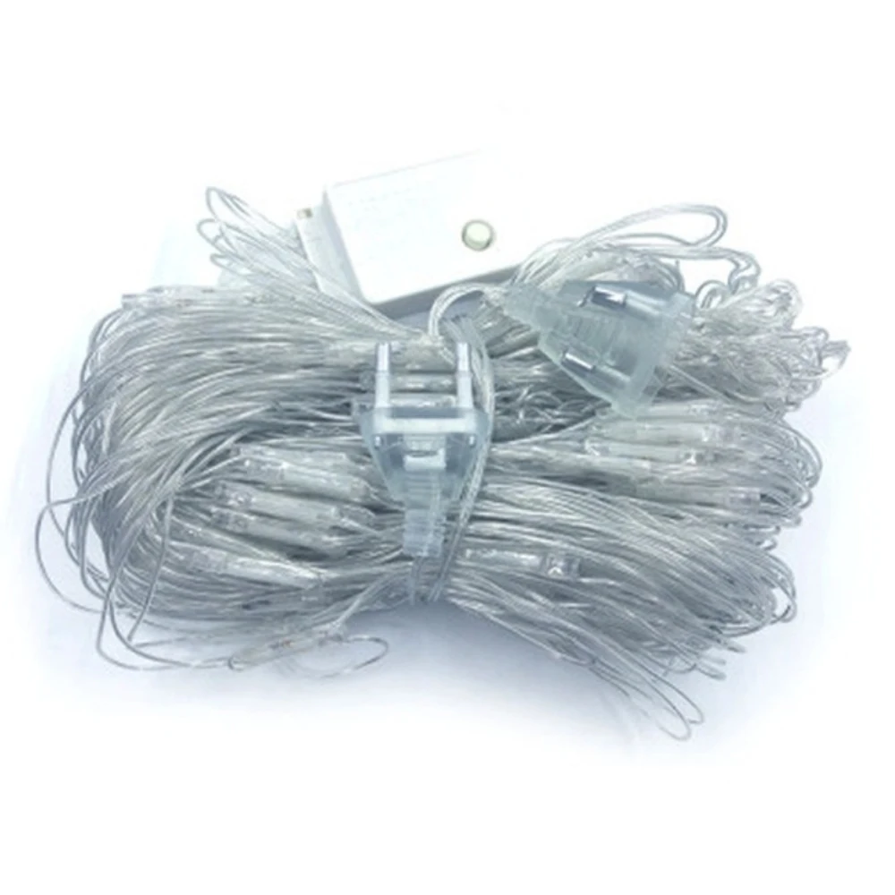 

Net Mesh US Plug Fishing Net Lamp Flashing String Lights Durable Romantic Xmas Decor Waterproof Festival Garden 96 Led