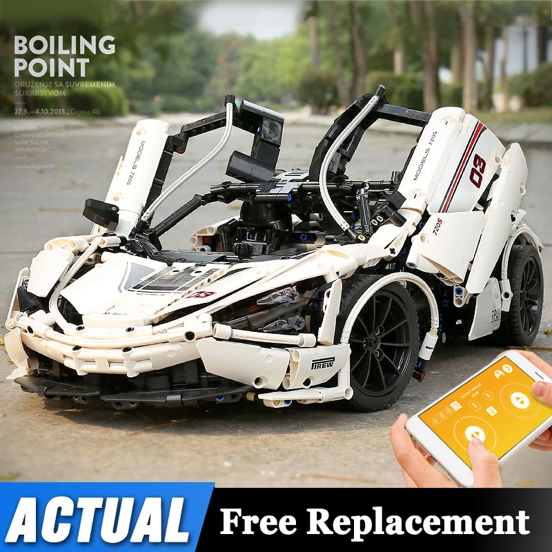 Mould King APP Raido с дистанционным управлением городской автомобиль McLaren P1 супер