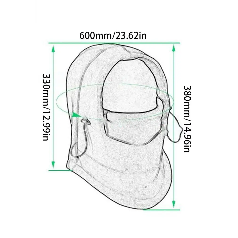 Winter Riding Windproof Flying Tiger Hat Fleece Headgear Cs Hat Mask Thick Warm Wind Snow Cap Headgear Mask