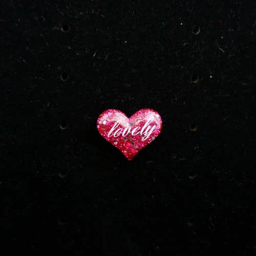 Lovely Heart flatback resin cabochon for phone deco hair bow diy Scrapbook Embellishment - Цвет: 3