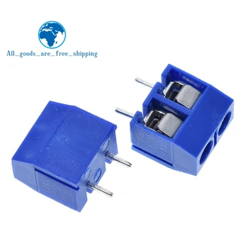 

TZT 100pcs 5.08-301-2P 301-2P 2 Pin Screw Terminal Block Connector 5mm Pitch