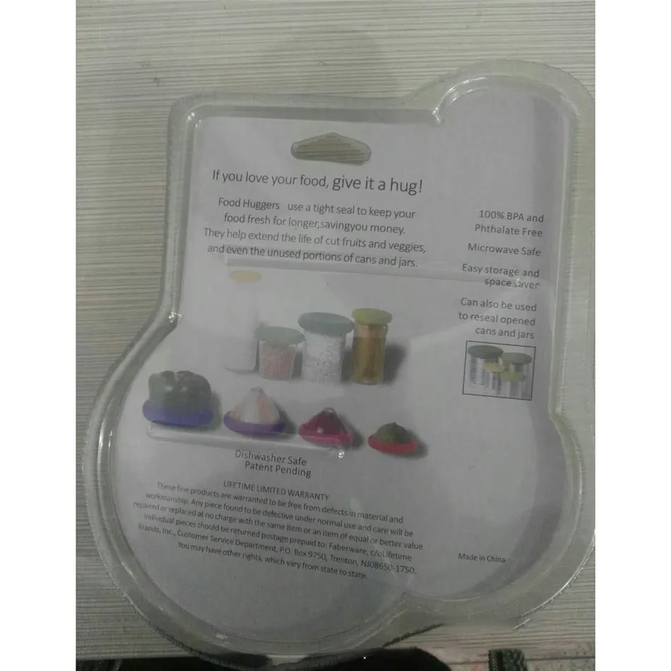 4PCS VOGVIGO Visual Touch Food Huggers Reusable Silicone Fruit Vegetable Storage Cover Containers Keeping Fresh Set Eco Friendly