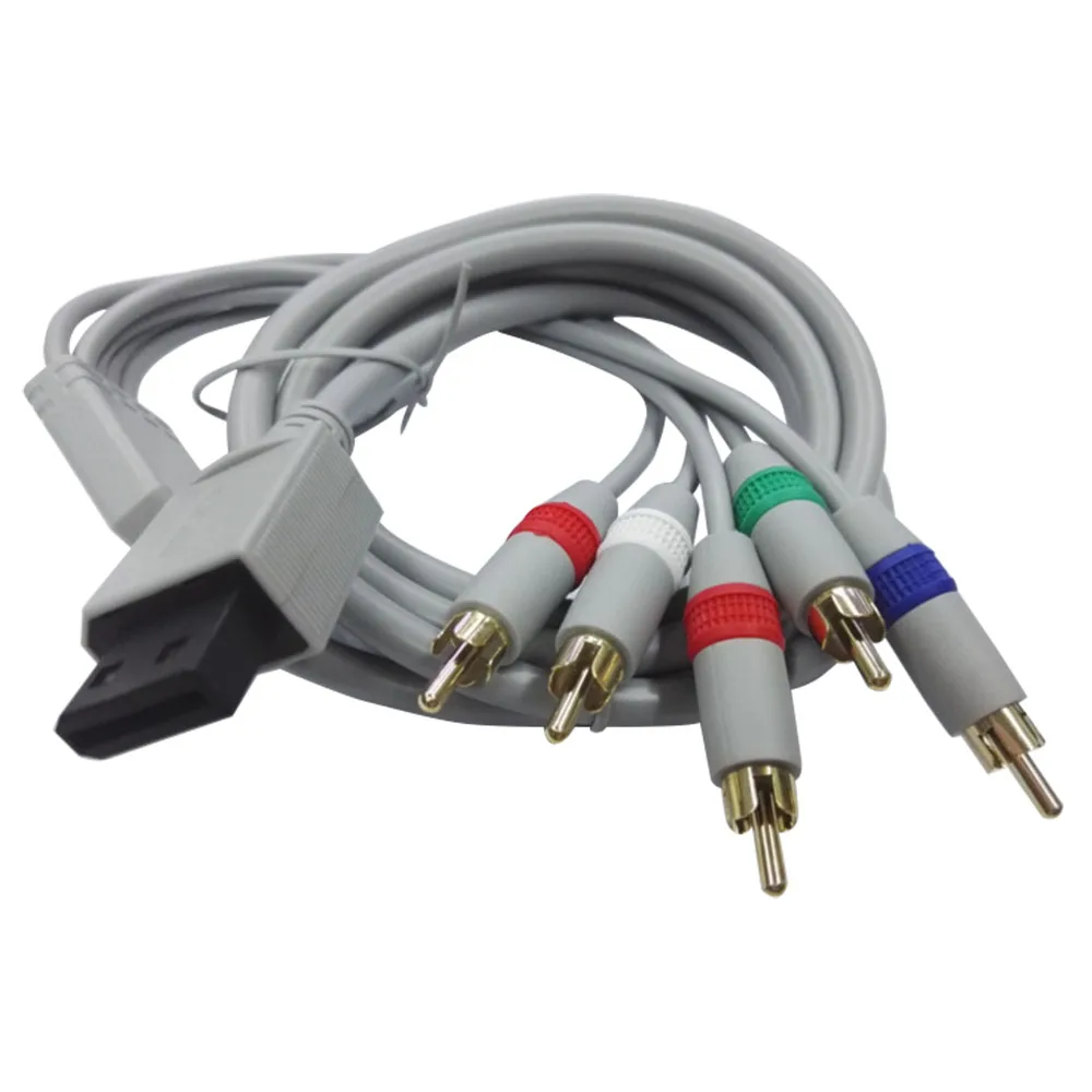 

WII 1080P Component Cable 5RCA cable For Nintendo Wii AV video Audio cable 1.8M Support 1080i / 720p HDTV System