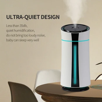

NEW-Humidifier Air Aromaterapi Diffuser Pelembab Penjernih Udara Air Purifier Atomizer 1100Ml for Car Home Office