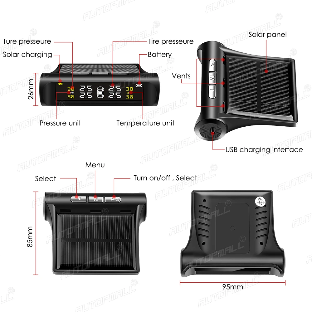 Ʈ Ÿ̾ з ǥñ, TPMS ͸ 溸 ¾籤  LCD ڵ ÷ з 溸 ͸ ý 