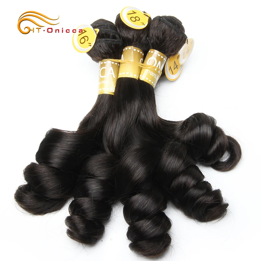extensão de cabelo encaracolado para mulheres pacotes de unidades de cabelo humano cabelos encaracolados com cor natural