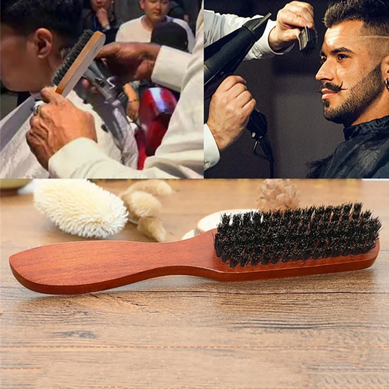 2 шт. деревянные массажные расчески натуральные щетинки кабана антистатические