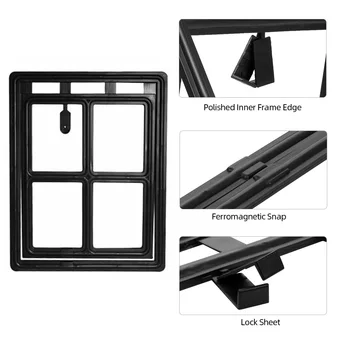 

Hot Lockable Dog Door Pet Cat Door For Screen Pet Entry Dog Gate Cat Flap Door Security Flap Gates