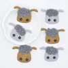 Embellissement de mouton avec peluche 50*32mm | 10 pièces, chapeau, Patch tissu, couture, chaussettes, gants, décor, Applique L91 ► Photo 3/3