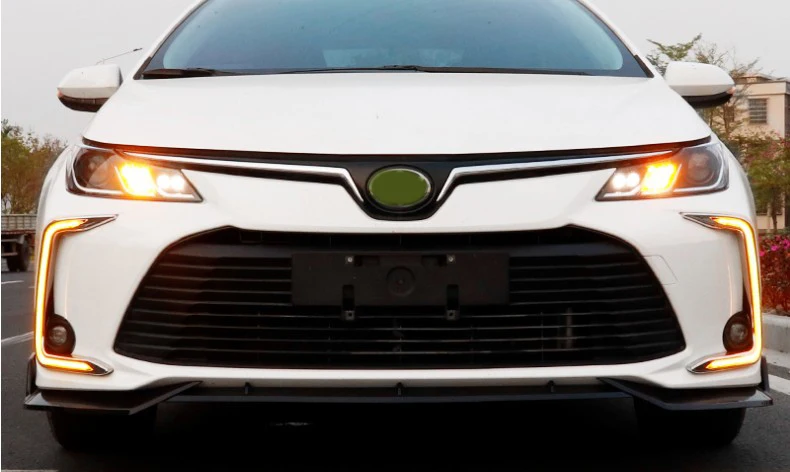2 шт. для Toyota Corolla Светодиодный дневной ходовой поворотный сигнальный светильник DRL противотуманная фара тормозной светильник