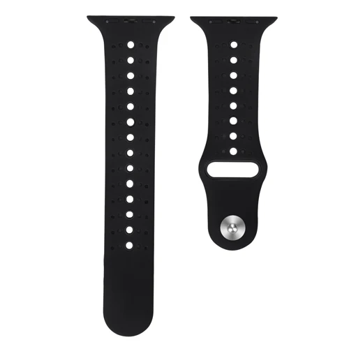 Ремешок для apple watch band 4 5 3 44 мм 40 мм iwatch band 3 2 correa 42 мм 38 мм спортивный силиконовый браслет ремень apple watch аксессуары - Цвет ремешка: black