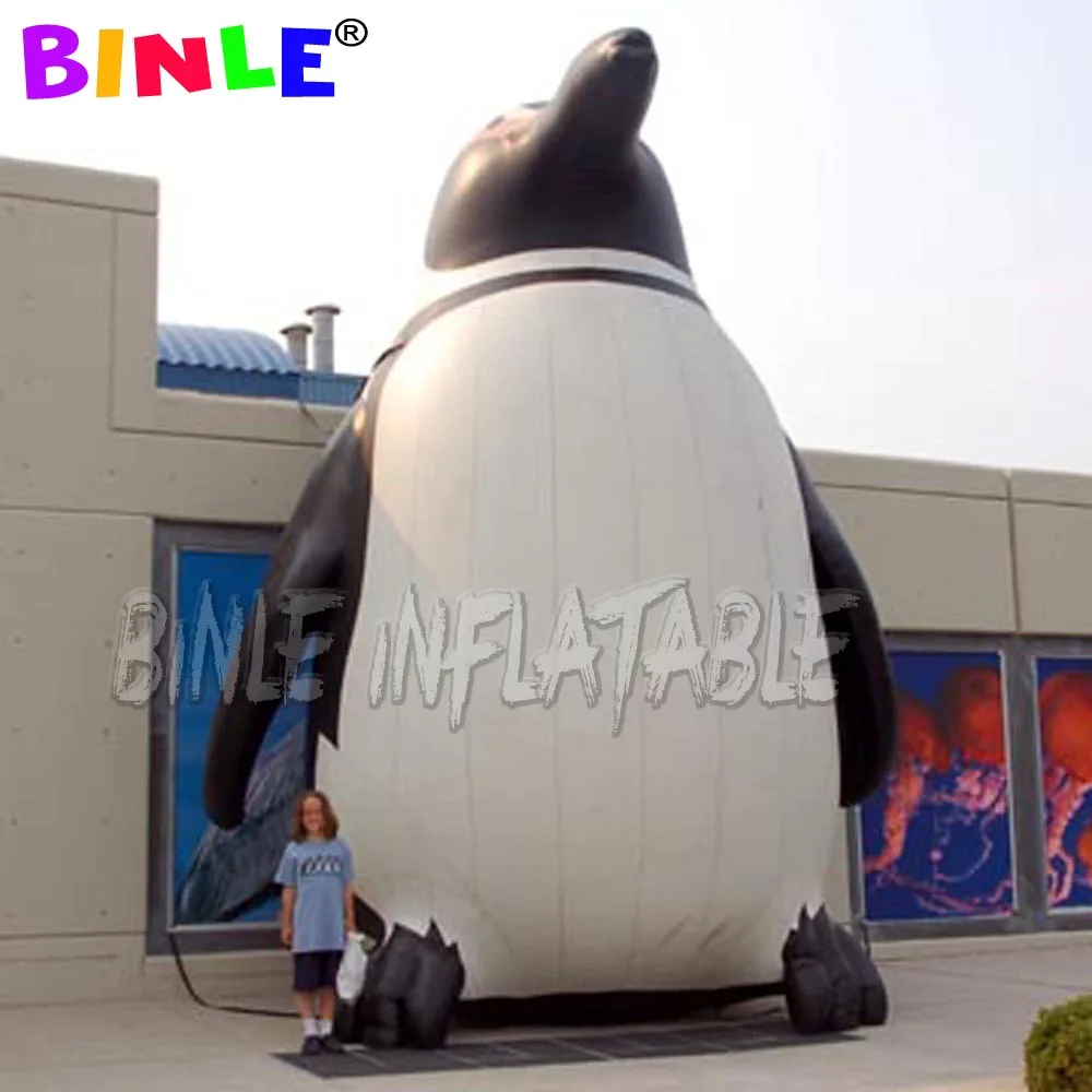 

Bespoke 6mH lovely inflatable penguin,giant inflatable penguin balloons for parade events