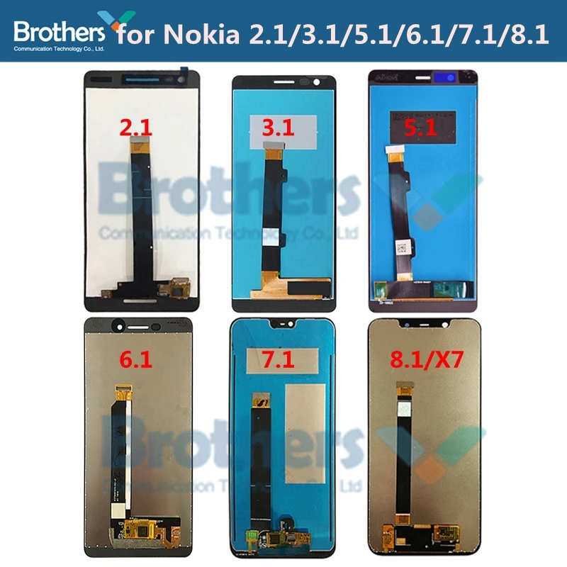 ЖК экран для Nokia 8 1 7 6 5 3 2 дисплей X7 в сборе сенсорный дигитайзер протестирован