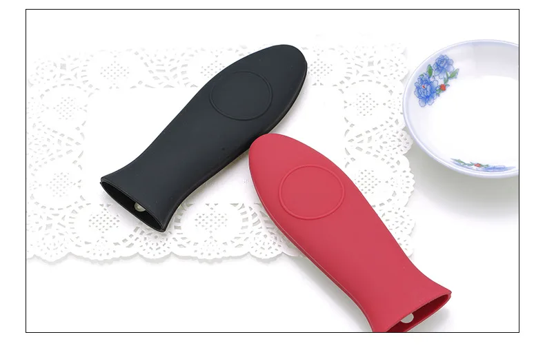 Silicone Panhandle Set Thick Hingle Insulation Sleeve Kitchen Heat Resistant Anti-slip Soft Handle Sleeve Currently Available Wh