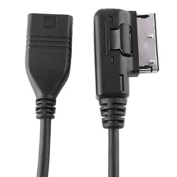 

For A3 A4 A5 A6 A7 A8 Q5 Q7 R8 USB Music Interface AMI MMI Aux Cable 29cm In Length, With Wire Diameter 5mm