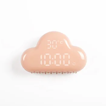 

Cloud alarm clock second generation charging bedside mute adsorption night light digital electronic alarm clock digital led