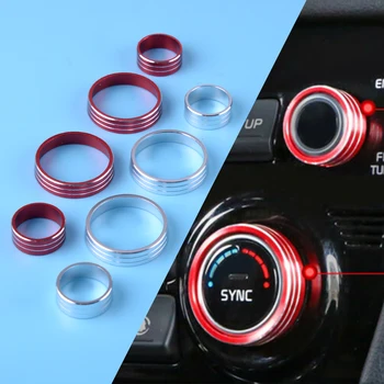 

CITALL 4pcs A/C Knob Control Panel Heater Dials Switch Button Ring Cover Fit For Kia Sportage QL 2017-2020 New Shape