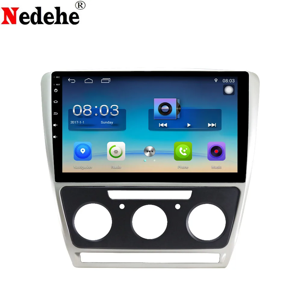 10 1 дюймов 2G + 32G Android 8 Автомобильный dvd плеер для Skoda Octavia 2010 2013 автомобильное радио
