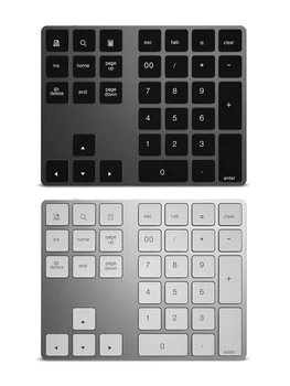 

Wireless Bluetooth 34-key External Number Pad With Multiple Shortcuts For Computer,Macbook,Androidtablet