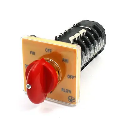 

Ith25A 24 Terminals 8 Positions Cam Changeover Switch T-16EXF64D-8