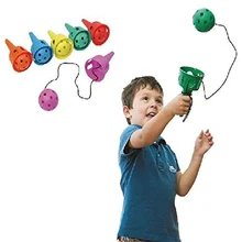 Jeu de balle et tasse amusant pour enfants, jeu de plein air, lancer et attraper la balle, Softball Kendama pour débutants, jouet de motricité 