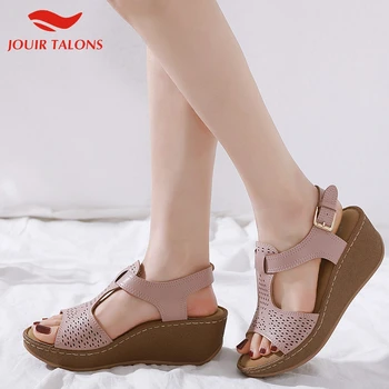 

Jouir Talons New Wholesale Big Size 42 Comfortable Heels Leisure Summer Wedges Woman Shoes Women Sandals