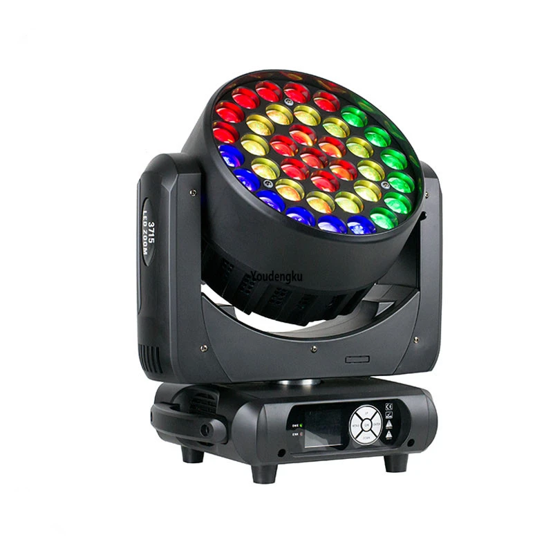 led zoom moving head 37x12w rgbw 4 in 1 wash moving head projector new year sound party lights