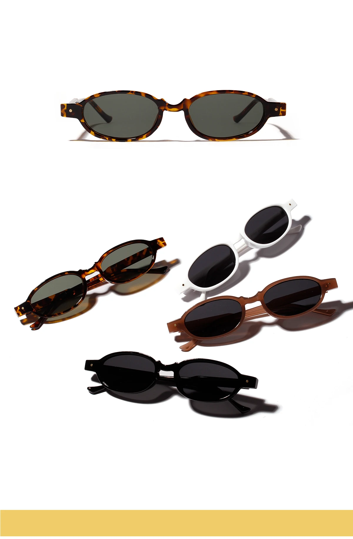 PC Oval Steampunk Sunglasses Women Men Small Sun Glasses Steam Punk Retro Black Glasses UV400