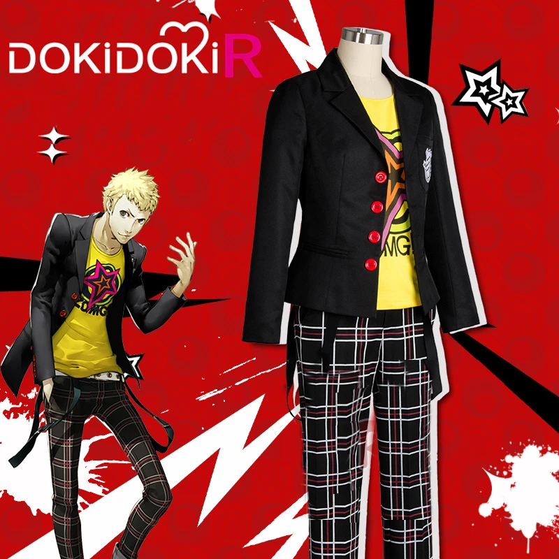 DokiDoki-R Game Persona 5 Косплей Костюм рюдзи Сакамото Мужская школьная форма косплей s |