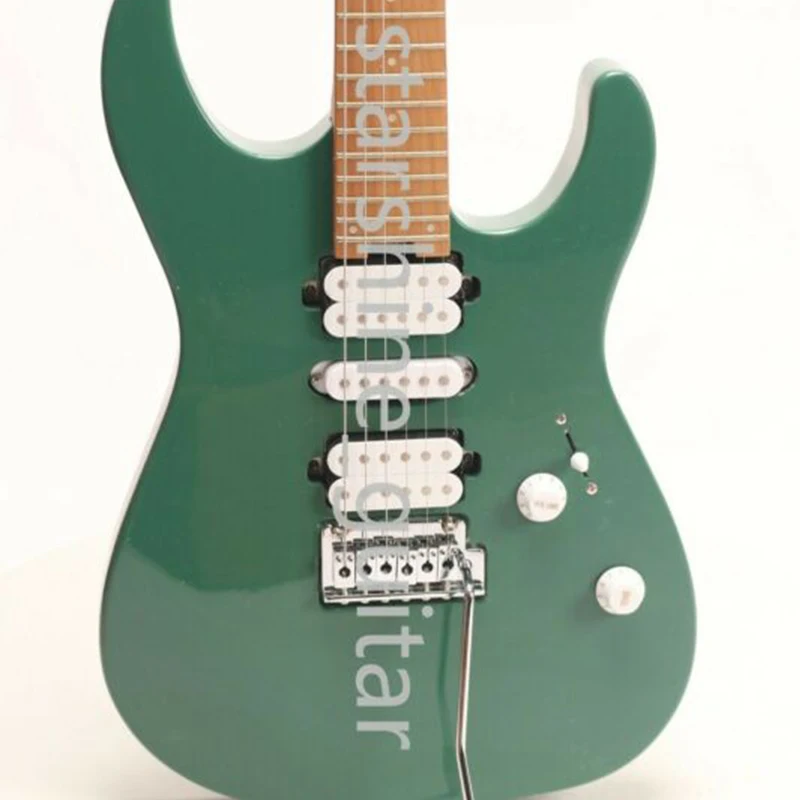Guitarra El ctrica Verde De 6 Cuerdas Puente De Tr molo Cuerpo De 