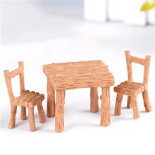 Полимерный стол Char миниатюрный кукольный домик ремесло миниатюрный пейзаж Столовая Кухня Декор мебель игрушка детский подарок