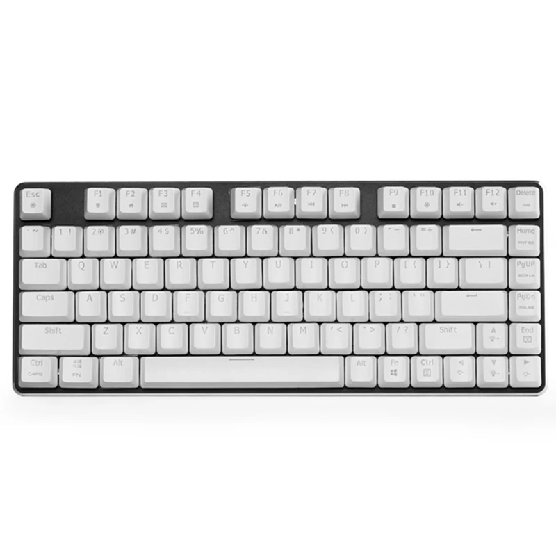 Black Cherry Switch 82 ключ механическая клавиатура USB Проводная с подсветкой Эргономичный Вишневый переключатель белая ось для ноутбука Pc Gamer два цвета инъекции Keycaps - Цвет: Black Cherry Switch